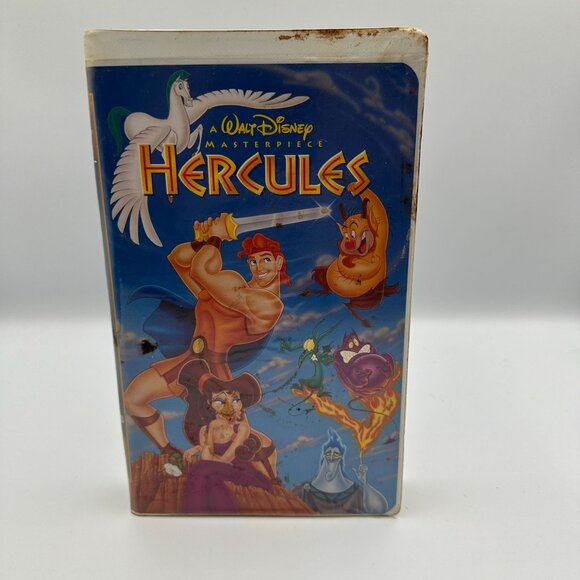 Hercules VHS Walt Disney Masterpiece Clamshell 1997 Animated Film Fair Condition - Picture 1 of 3